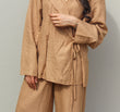 Wrap Shirt & Pants Co-Ord Set