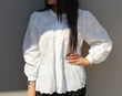 Farah Anglaise Blouse: White