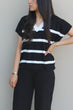 2-Piece Knit Set: Black