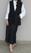 Linen Waistcoat: Black