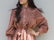 Zaria Lace Dress: Tan