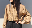 Safa Lace Blouse: Brown