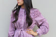 Zaria Lace Dress: Purple