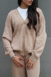 Cardigan Knit Set: Beige