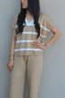 2-Piece Knit Set: Tan