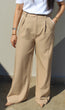 Wide-Leg Pants: Tan