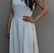 Drop-Waist Dress: Cream