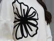 Embroidered Knit Set: White