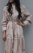 Zaria Lace Dress: Beige