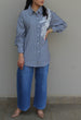 Charcoal Appliqué Shirt