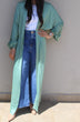Satin Abaya: Mint