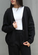 Cardigan Knit Set: Black