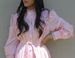 Zaria Lace Dress: Pale Pink