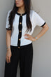 Knit Cardigan: White