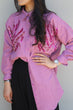 Beaded Shirt: Mauve
