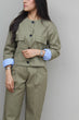 2-Piece Shirt & Pants Set: Olive