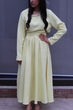 Pearl Blouse & Skirt Set: Butter Yellow