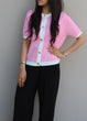 Knit Cardigan: Pink